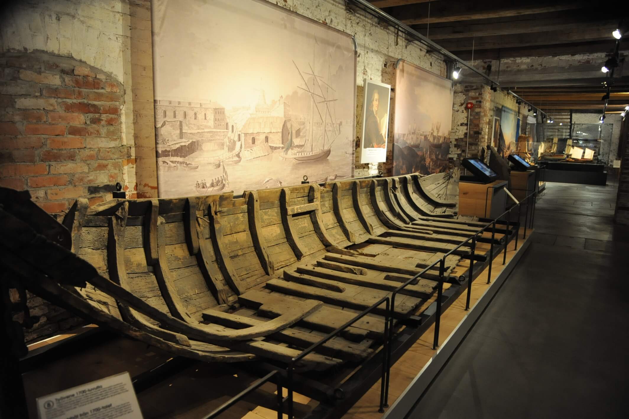 スオメンリンナ博物館の内部。造船の模型と思われる