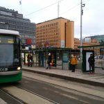 ヘルシンキ中央駅のトラム